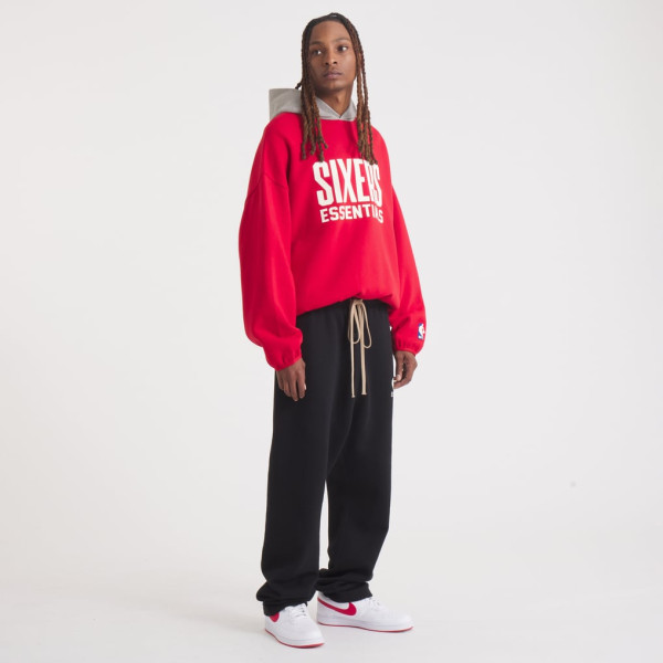 Толстовка Unisex Philadelphia 76ers Fear of God Red NBA x ESSENTIALS