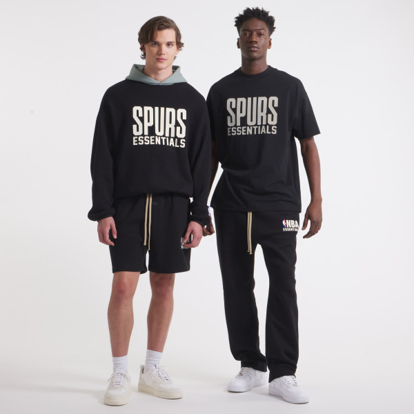 Толстовка Unisex San Antonio Spurs Black NBA Paris x ESSENTIALS
