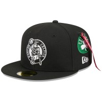 Бейсболка Boston Celtics New Era x Alpha Industries Black 59FIFTY