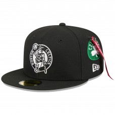 Бейсболка Boston Celtics New Era x Alpha Industries Black 59FIFTY