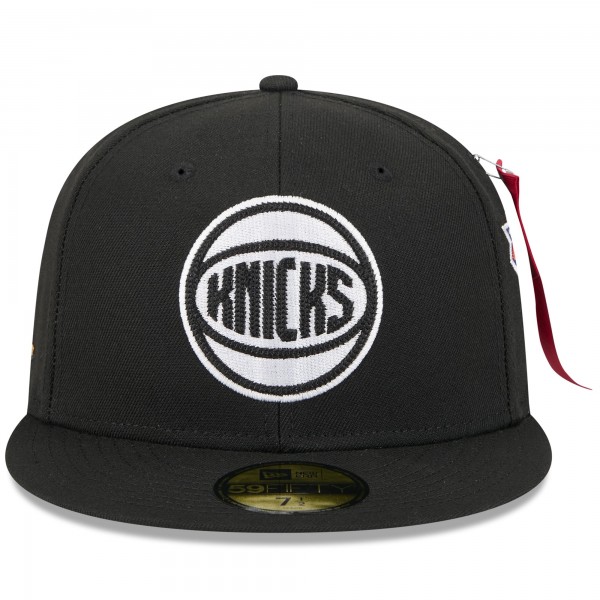 Бейсболка New York Knicks New Era x Alpha Industries Black 59FIFTY