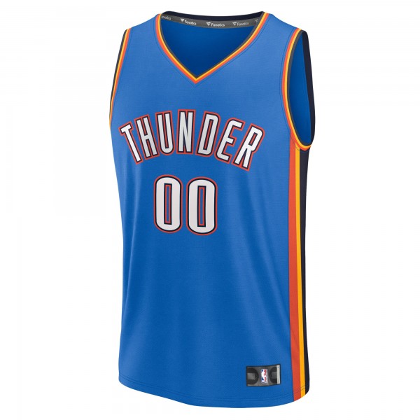 Именная игровая джерси Youth Oklahoma City Thunder Blue Fast Break Replica - Icon Edition