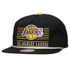 Los Angeles Lakers Mitchell & Ness Black Ascend Deadstock Snapback Hat
