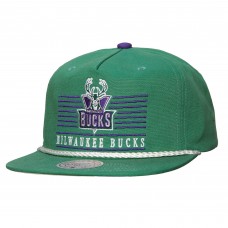 Milwaukee Bucks Mitchell & Ness Green Ascend Deadstock Snapback Hat
