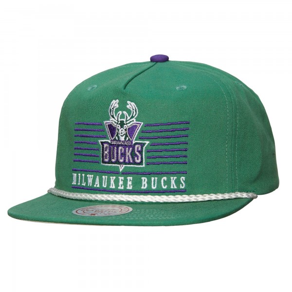 Milwaukee Bucks Mitchell & Ness Green Ascend Deadstock Snapback Hat