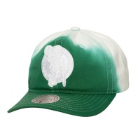 Бейсболка Boston Celtics Mitchell & Ness Kelly Green/White Dip Dye Pro Crown