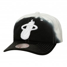 Бейсболка Miami Heat Mitchell & Ness Black/White Dip Dye Pro Crown