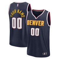 Именная игровая джерси Denver Nuggets Fanatics Navy Fast Break - Icon Edition