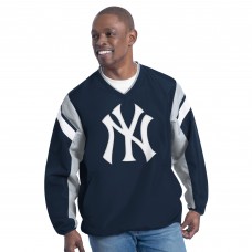 New York Yankees G-III Sports by Carl Banks Navy Double Coverage V-Neck Pullover