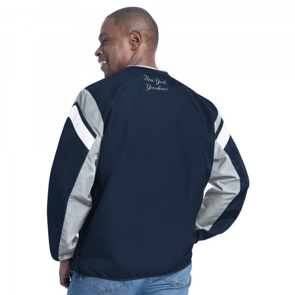 New York Yankees G-III Sports by Carl Banks Navy Double Coverage V-Neck Pullover