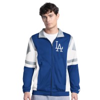 Los Angeles Dodgers Starter Royal/Gray Contender Tricot Full-Zip Track Jacket