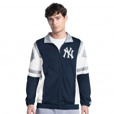 New York Yankees Starter Navy/Gray Contender Tricot Full-Zip Track Jacket