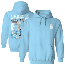 Женская Толстовка Argentina National Team Vive La Fete Impressions Artwork - Light Blue