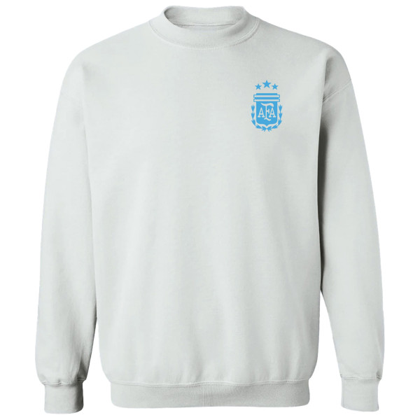 Женская Свитшот Argentina National Team Vive La Fete Impressions Artwork Pullover - White