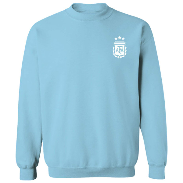 Женская Свитшот Argentina National Team Vive La Fete Impressions Artwork Pullover - Light Blue