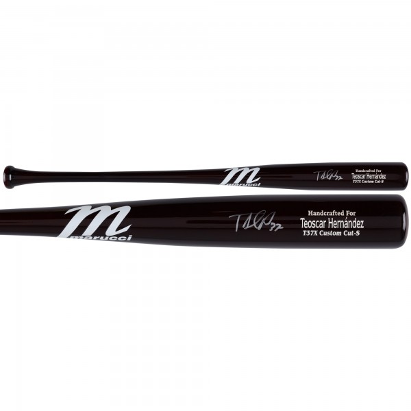 Teoscar Hernandez Los Angeles Dodgers Autographed Fanatics Authentic Marucci Game Model Bat