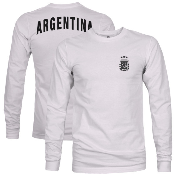 Футболка с длинным рукавом Argentina National Team 1863FC Back Team Arch - Gray