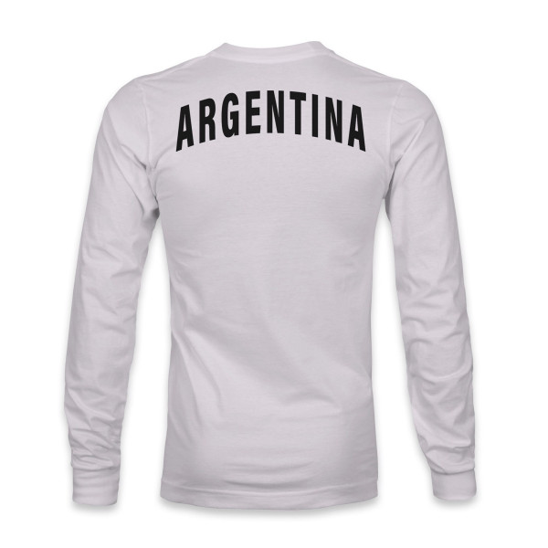 Футболка с длинным рукавом Argentina National Team 1863FC Back Team Arch - Gray