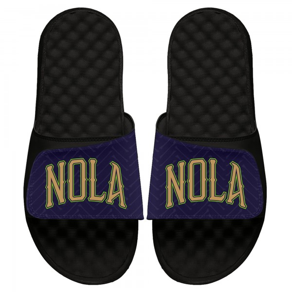 Шлепки New Orleans Pelicans ISlide Unisex 2024/25 City Edition - Black
