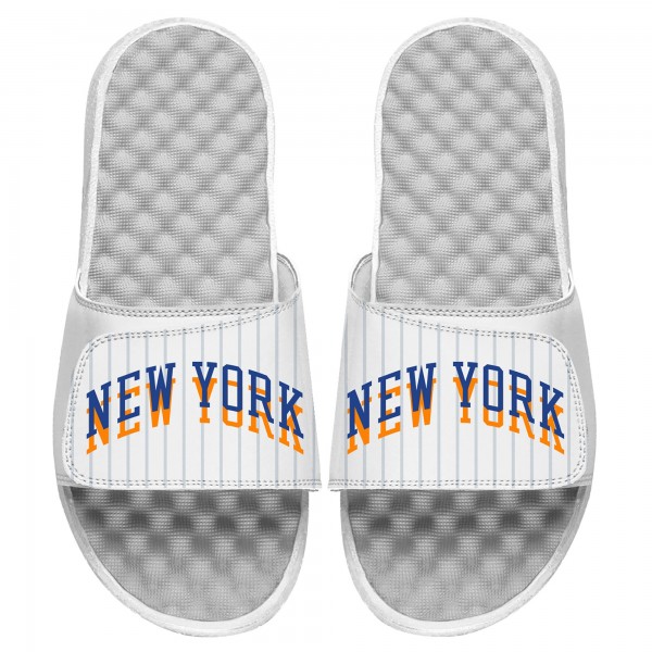 Шлепки New York Knicks ISlide Unisex 2024/25 City Edition - White