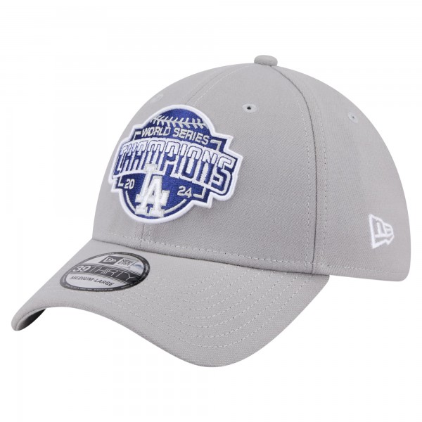 Бейсболка Los Angeles Dodgers New Era Gray 2024 World Series Champions 39THIRTY
