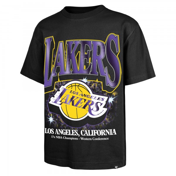 Футболка Los Angeles Lakers 47 Black Past Champs Collection Flashbulb Foundation