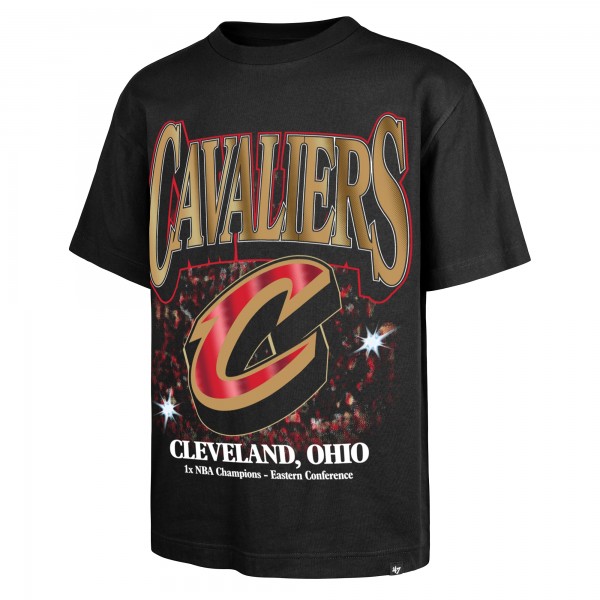 Cleveland Cavaliers 47 Black Past Champs Collection Flashbulb Foundation T-Shirt
