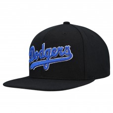 Los Angeles Dodgers Mitchell & Ness Black Cooperstown Collection Basic Flip Snapback Hat