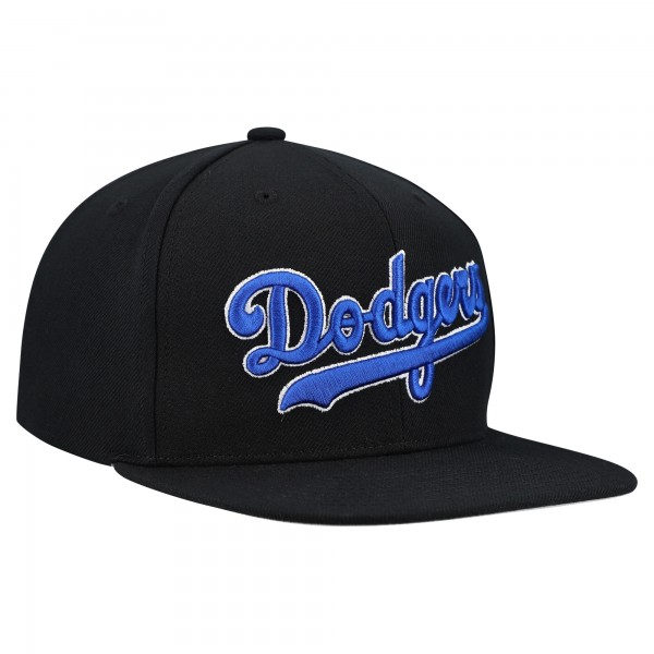 Los Angeles Dodgers Mitchell & Ness Black Cooperstown Collection Basic Flip Snapback Hat