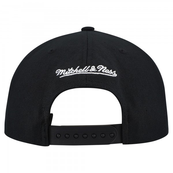 Los Angeles Dodgers Mitchell & Ness Black Cooperstown Collection Basic Flip Snapback Hat