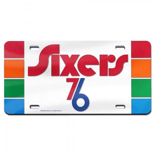 Philadelphia 76ers WinCraft 2024/25 City Edition Laser-Cut Acrylic License Plate