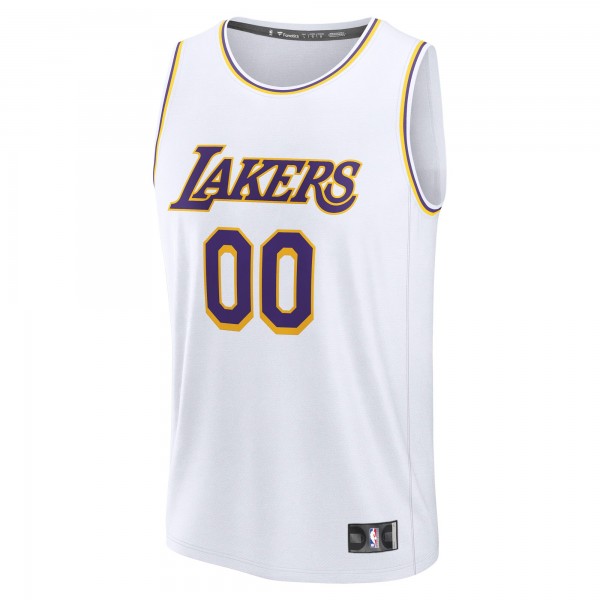 Игровая джерси Подростковая Los Angeles Lakers Fanatics White Fast Break Custom Replica - Association Edition