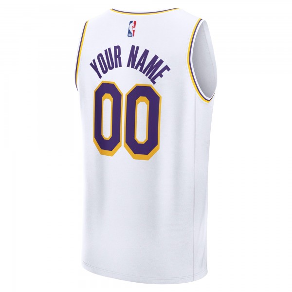Игровая джерси Подростковая Los Angeles Lakers Fanatics White Fast Break Custom Replica - Association Edition