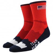 Team USA Single Quarter Stripe Socks - Red