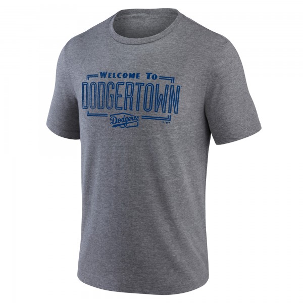 Los Angeles Dodgers Heather Gray Dodgertown Tri-Blend T-Shirt