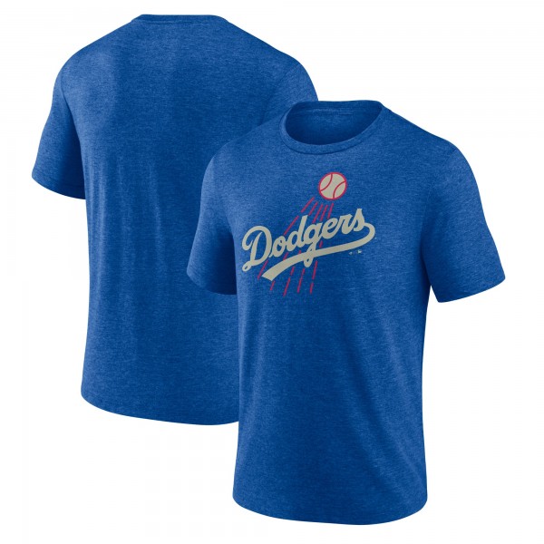 Los Angeles Dodgers Royal Cooperstown Series Sweep Tri-Blend T-Shirt