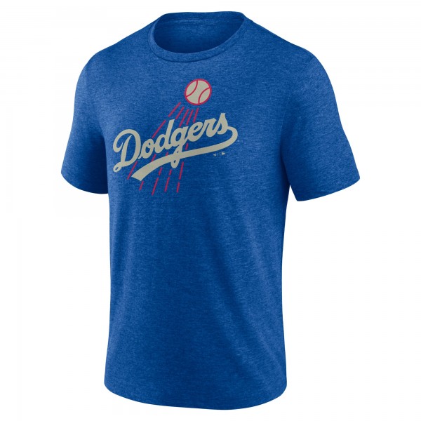 Los Angeles Dodgers Royal Cooperstown Series Sweep Tri-Blend T-Shirt