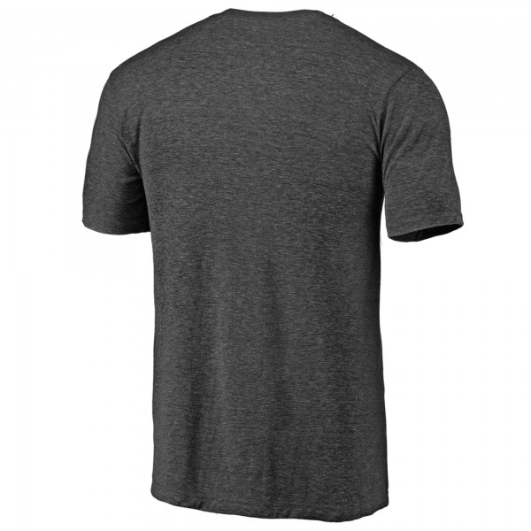 New York Yankees Charcoal Weathered Official Logo Tri-Blend T-Shirt