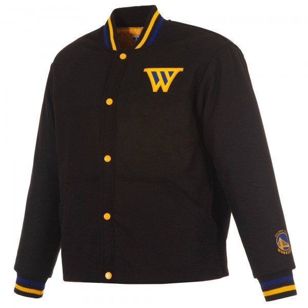 Куртка на кнопках Golden State Warriors JH Design Black Statement Edition