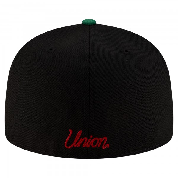 Бейсболка Los Angeles Dodgers x Union Los Angeles New Era Black/Green 59FIFTY