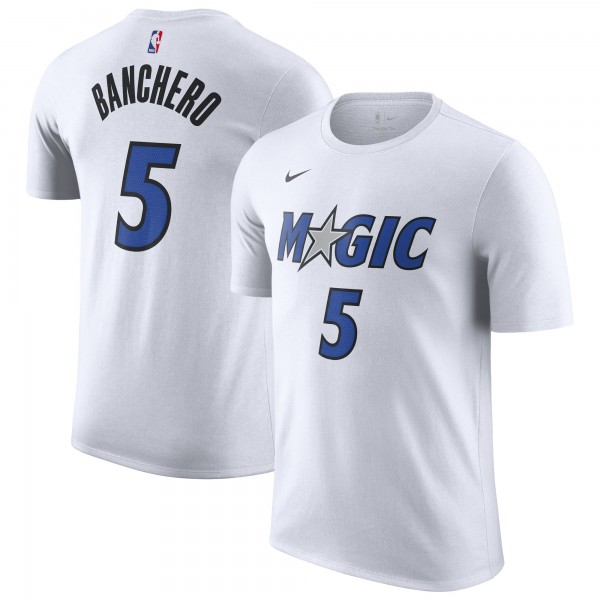 Orlando Magic Paolo Banchero Nike White Association Edition Name & Number T-Shirt