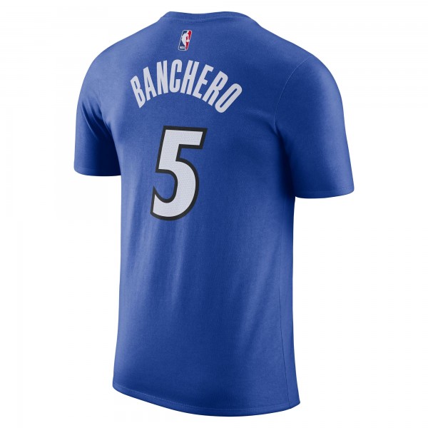 Футболка Orlando Magic Paolo Banchero Nike Blue Icon Edition Name & Number