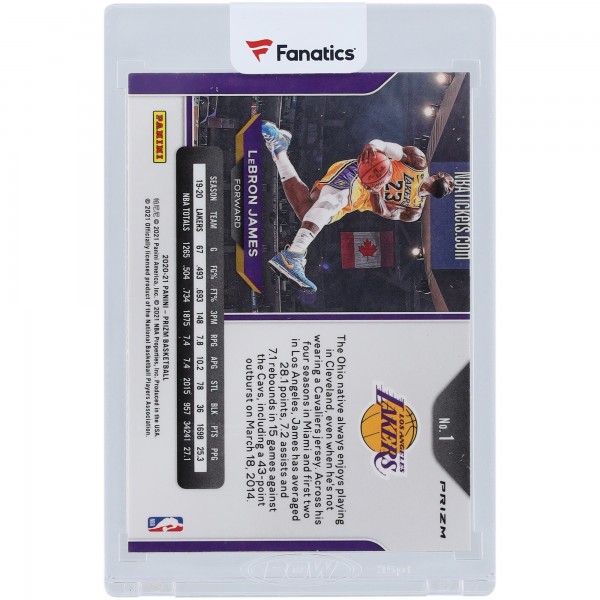 LeBron James Los Angeles Lakers 2020-21 Panini Prizm Red White Blue Prizm #1 Card