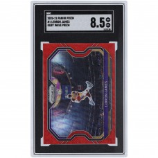 LeBron James Los Angeles Lakers 2020-21 Panini Prizm Ruby Wave Prizm #1 SGC Authenticated 8.5 Card