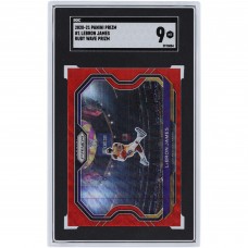 LeBron James Los Angeles Lakers 2020-21 Panini Prizm Ruby Wave Prizm #1 SGC Authenticated 9 Card