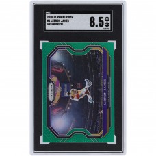 LeBron James Los Angeles Lakers 2020-21 Panini Prizm Green Prizm #1 SGC Authenticated 8.5 Card
