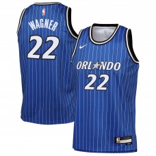 Игровая джерси Подростковая Orlando Magic Franz Wagner Nike Blue Icon Edition Swingman