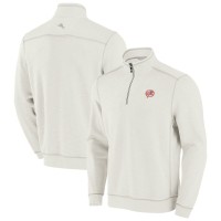 Кофта New York Yankees Tommy Bahama Cream Sport Tobago Bay Tri-Blend Half-Zip