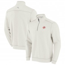 Кофта New York Yankees Tommy Bahama Cream Sport Tobago Bay Tri-Blend Half-Zip