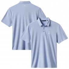Los Angeles Dodgers TravisMathew Heather Blue Playoff Pitch Tri-Blend Polo